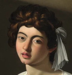Le joueur de luth, vers 1595 (détail)